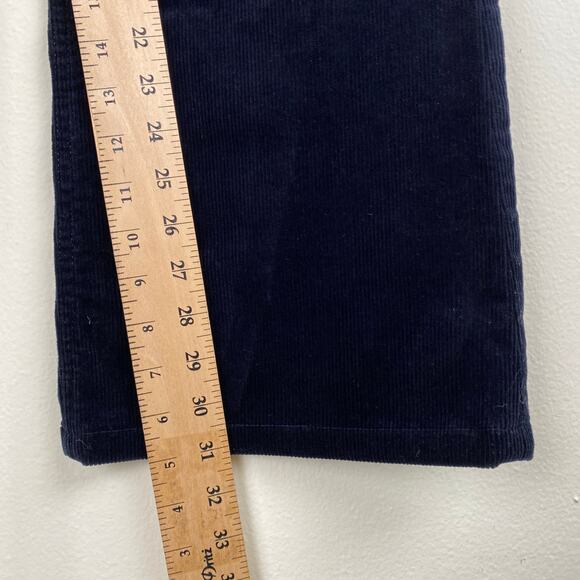 Banana Republic Corduroy Pants Size 28 Navy Blue Wide Relaxed Flare Jeans - Picture 13 of 14